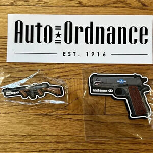 3x Auto Ordnance Cool Swag Advertising Sticker + Cool PVC Patches